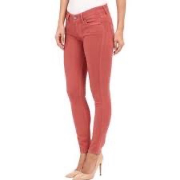 Paige Burnt Orange Verdugo Ankle Denim Jeans - Picture 1 of 8